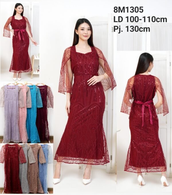 8pcs 8M1305 Long Dress Duyung