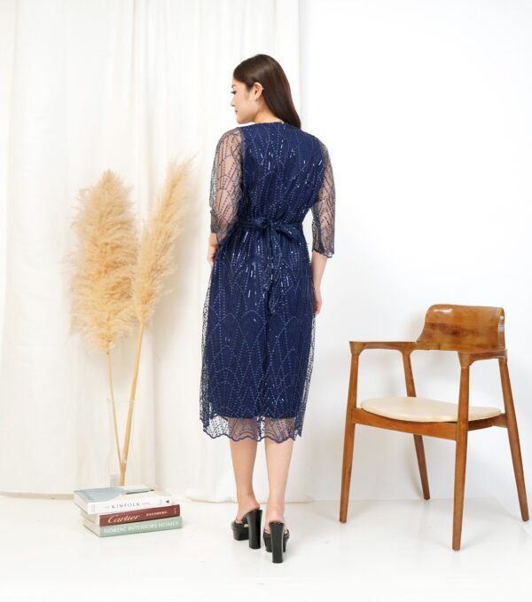 6pcs 6M1294A Dress Midi - Gambar 3
