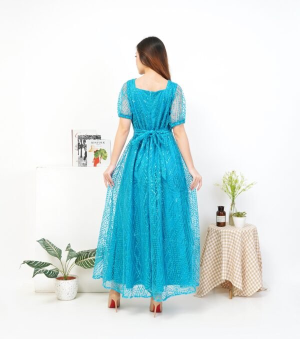 8pcs 8M1292C Long Dress Mekar - Gambar 5