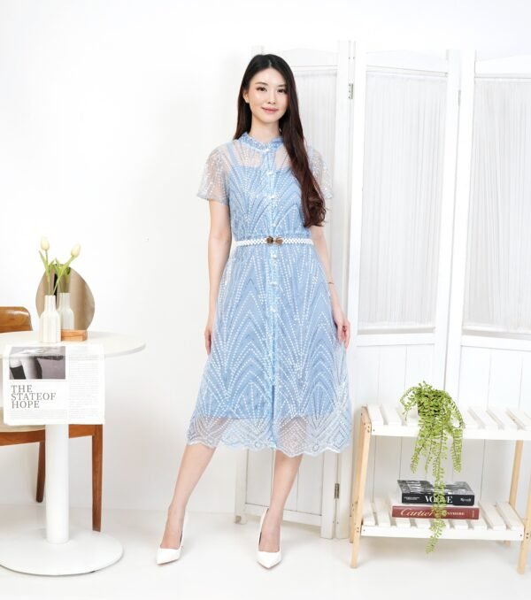 6pcs 6M1304 Setelan Dress Outter - Gambar 2