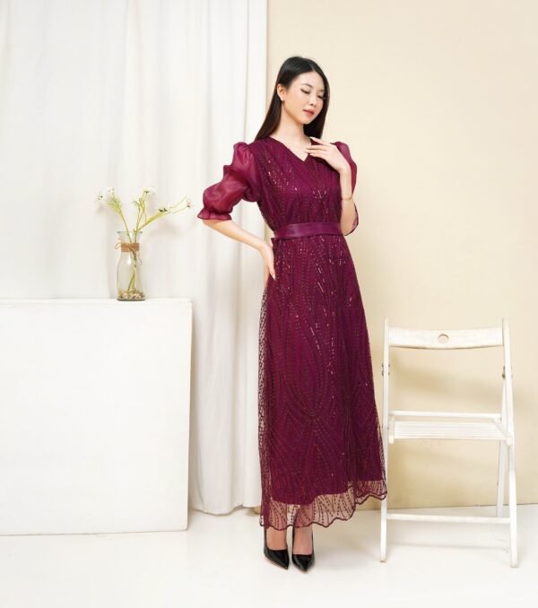 8pcs 8M1309 Long Dress - Gambar 3