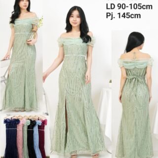 6pcs 6M1240D Long Dress Sabrina