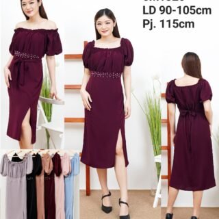 6pcs 6M1326 Dress Midi Sabrina