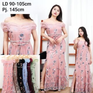 6pcs 6M1240F Long Dress Sabrina