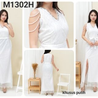 2pcs M1302H Long Dress Mutiara