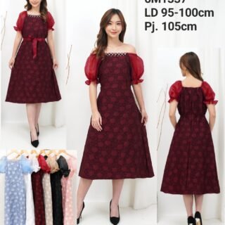 6pcs 6M1337 Dress Midi Sabrina