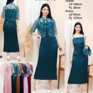 6pcs 6M1343 Setelan Dress Outter