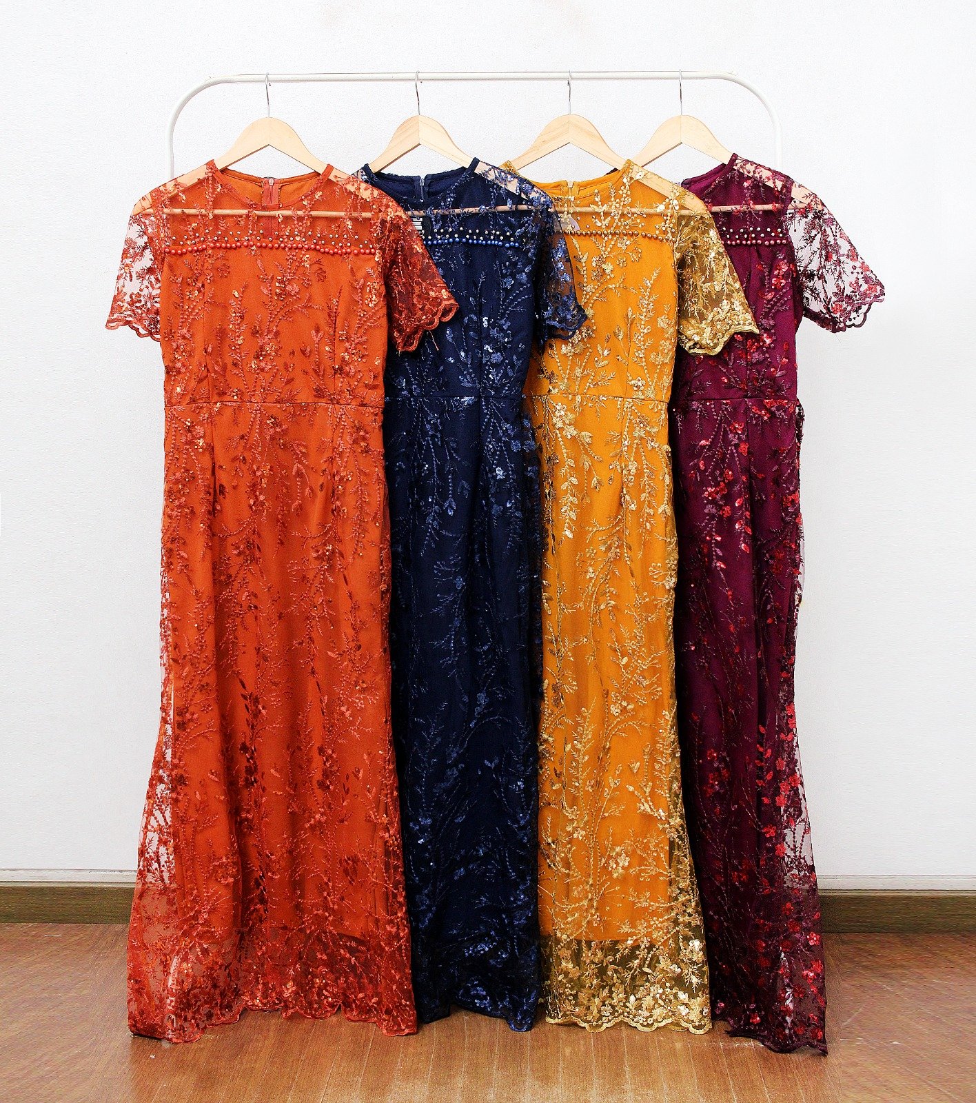 8pcs 8M1339 Long Dress - Gambar 6