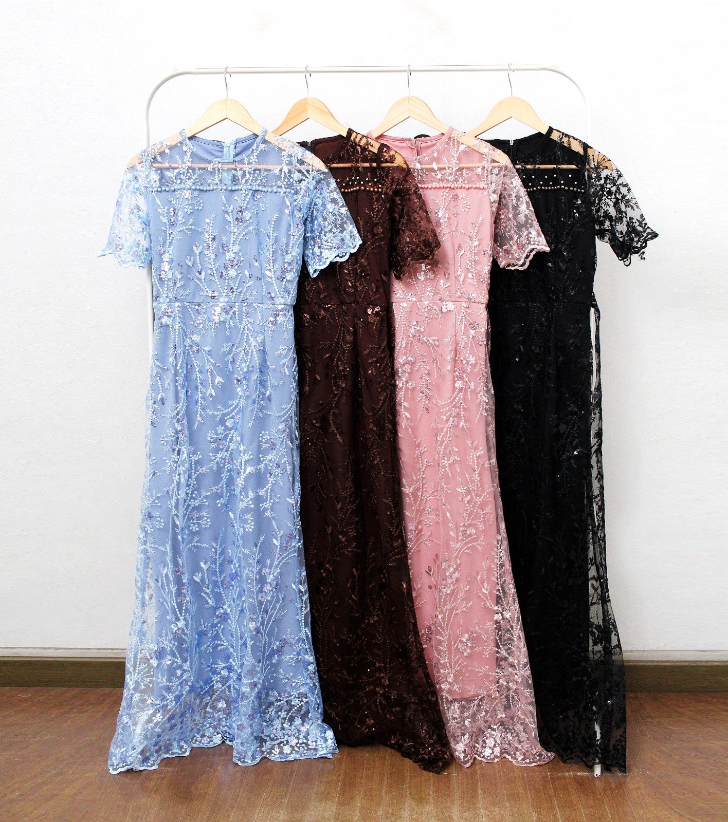 8pcs 8M1339 Long Dress - Gambar 5