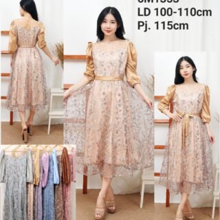 6pcs 6M1353 Dress Midi Tulle Satin