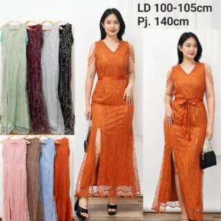 8pcs 8M1302J Long Dress Mutiara