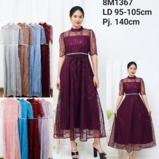 8pcs 8M1367 Long Dress Tulle
