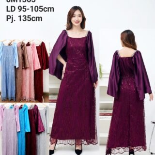 8pcs 8M1365 Long Dress Tulle Satin