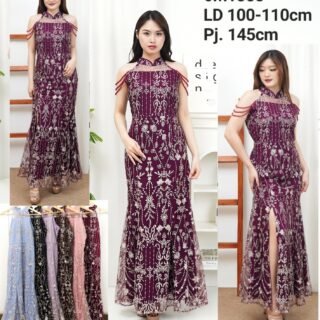 6pcs 6M1383 Long Dress Mutiara