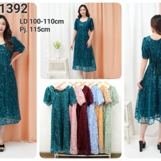 6pcs 6M1392 Dress Midi Mekar